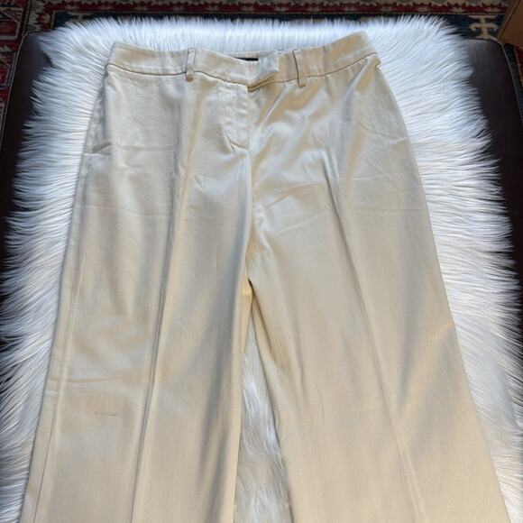 Gianfranco Ferre Vintage Ivory Straight Leg Trousers - Picture 2 of 7